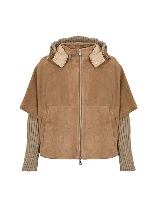 Giubbotto Alaska in suede e maglia Sesame LEATHER AUTHORITY | ALASKAJ33